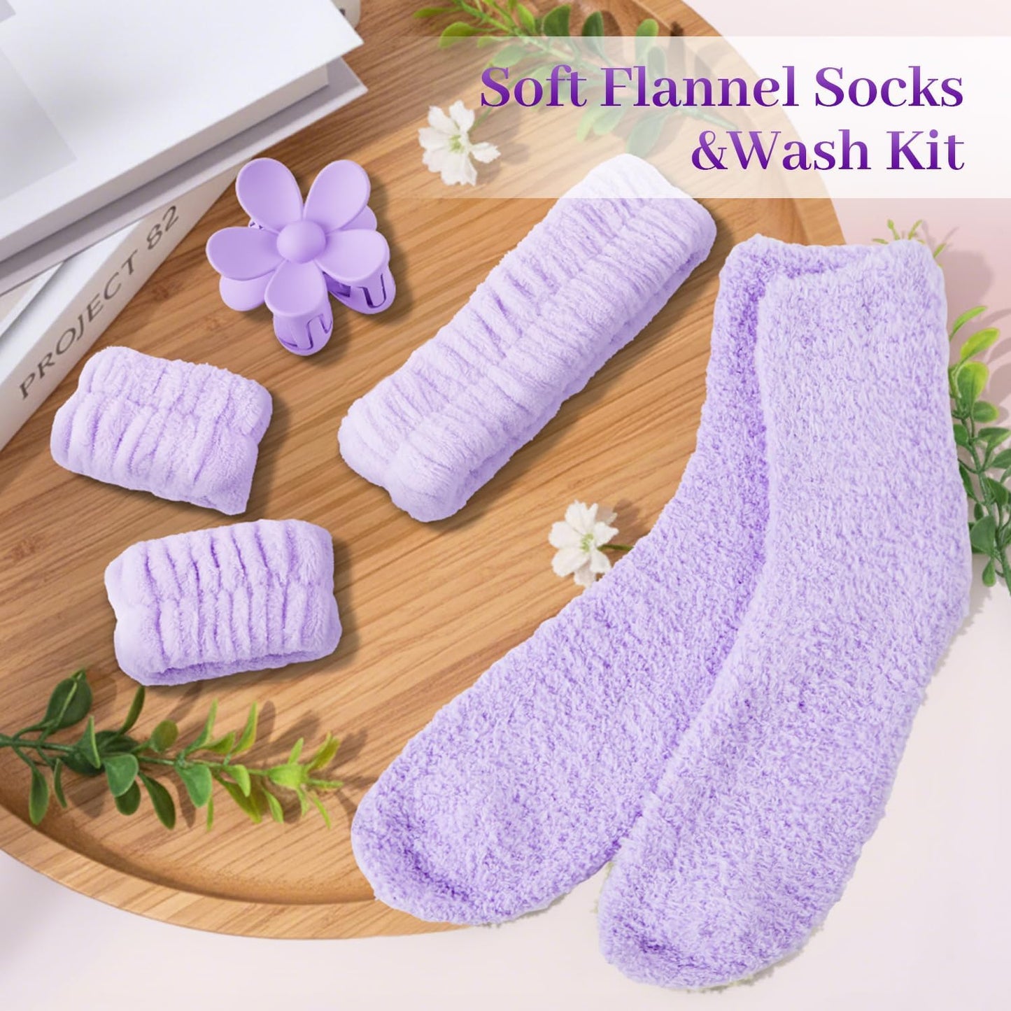 EVERMOW  Purple Mothers Day Gifts , Relaxing Spa Gift Baskets, Thinking of You Gifts for Mom, Wife, Sister, Best Friend